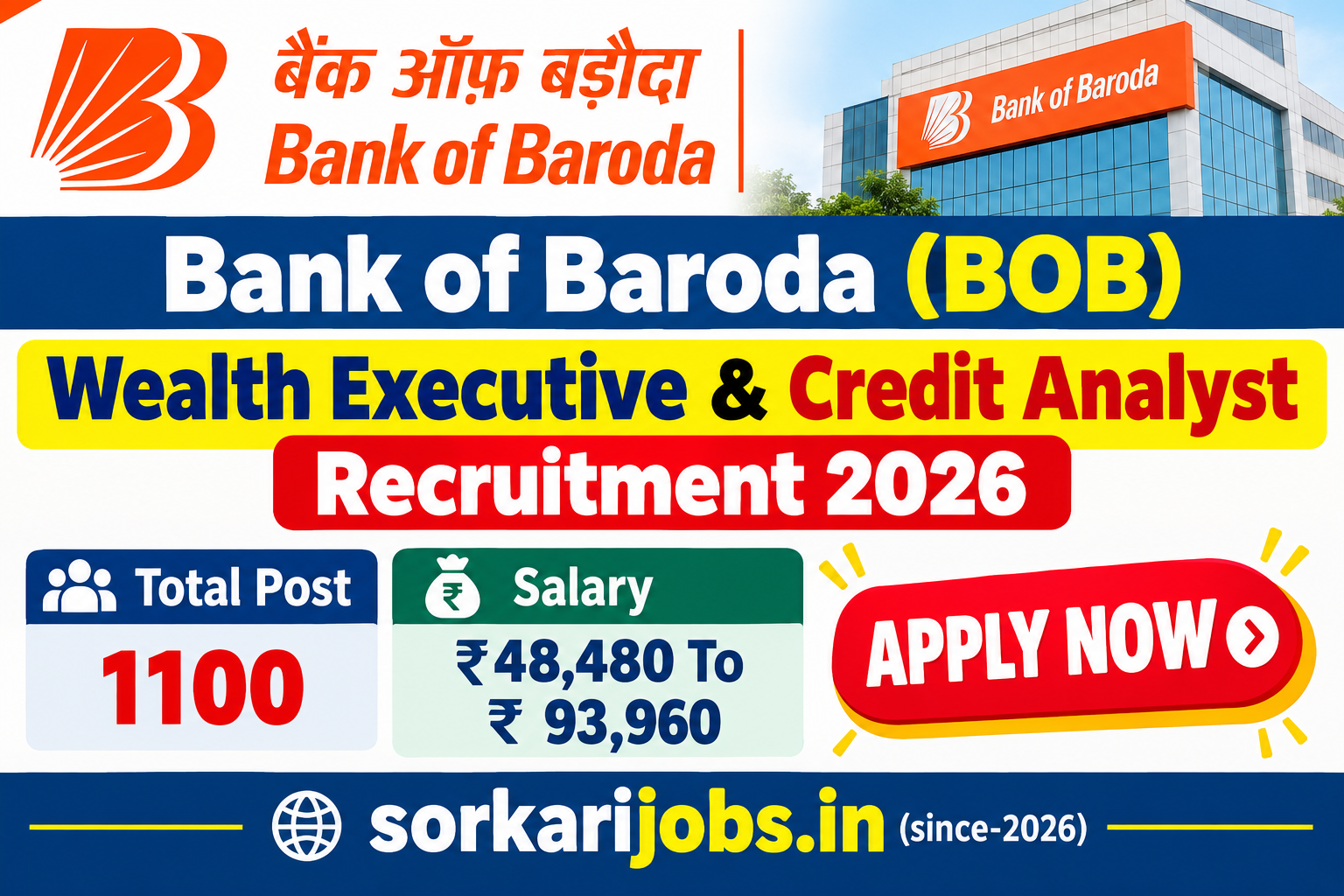 Bank of Baroda SO Recruitment 2026