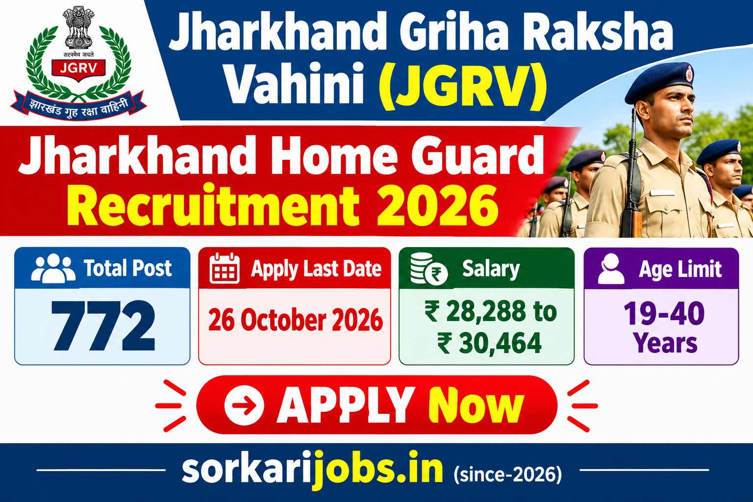 Jharkhand Home Guard Recruitment 2026