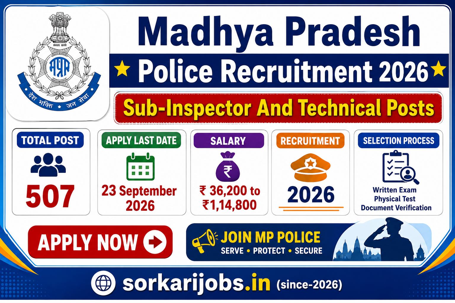 Madhya Pradesh Police Recruitment 2026
