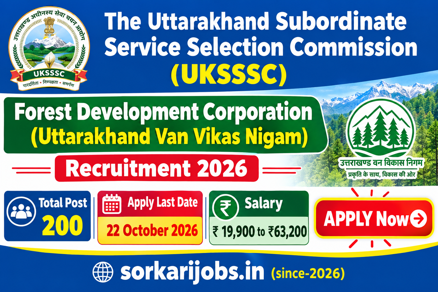 UKSSSC Group C Scaler Recruitment 2026