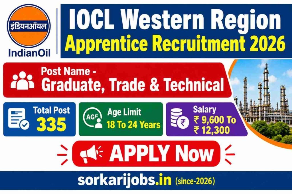 IOCL Western Region Apprentice Recruitment 2026
